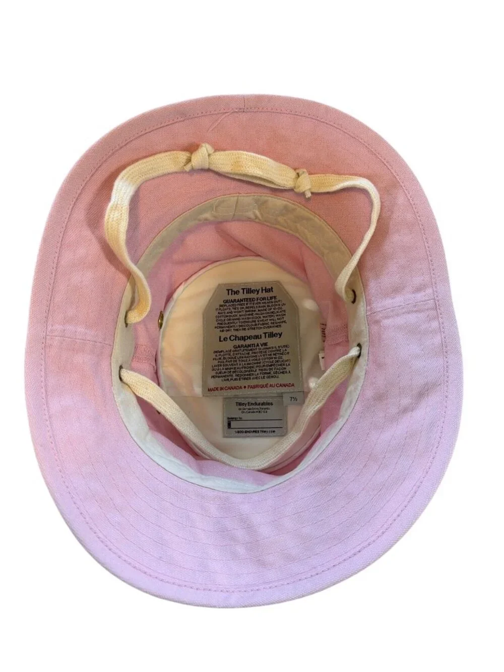 NWOT Tilley The Iconic T1 Bucket - Light Pink 7 1/2 60cm Large New